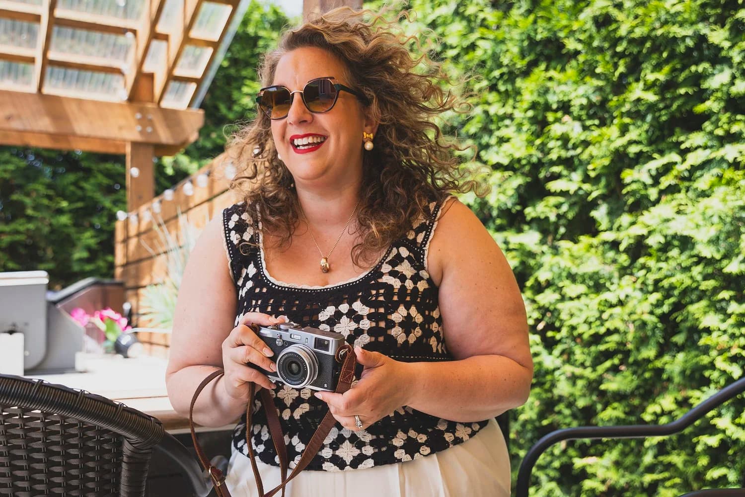 Val Baron, a photographer, smiling.